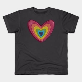 Colorful Heart Kids T-Shirt